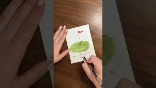 Painting a watercolor Father&rsquo;s Day card! #fathersday #watercolorcards #cardmaking #diycard #painting