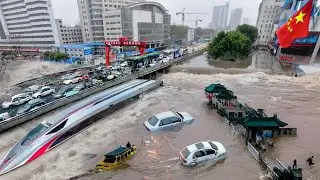 Disaster in China: Wuhan Dam Collapse, Underground Trains Buried, Streets Underwater!