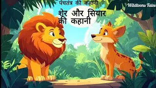  शेर और सियार की पूरी कहानी हिंदी में | पंचतंत्र की कहानी | Hindi kahani | wildtoons Tales 