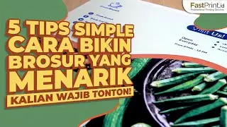 Wajib Tau! 5 Hal Ini Bisa Bikin Brosur Kamu Jadi Menarik!!