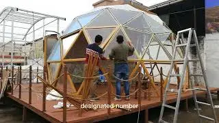 How to install a glass dome