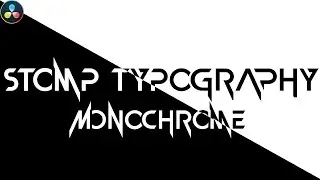 Stomp Typography || DaVinci Resolve || Visionary Studiozz #typography