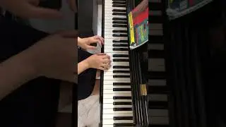 From bar 1-8 of Flamenco Dancers (Alfred Premier Piano Course Performance 2B) played by student