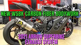 2021 Kawasaki ZX-10RR Pro Superbike Ep.11 - 2022 KRT Carbon Fiber Bodywork, All New Arrow Exhaust!