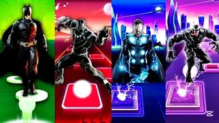 Batman, Black Panther, Thor, Venom || Coffin Dance ( COVER ) || Tiles Hop
