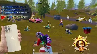 iPhone 13 Pro Max 😍 PUBG Test in 2025 with iOS 18 😱 | 4 Finger + Gyroscope PUBG MOBILE