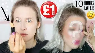 I TRIED &pound;1 MAKEUP FOR A DAY! Testing POUNDLAND Makeup | Sophie Louise