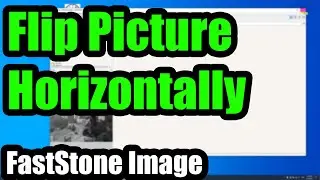 How to Flip a picture Horizontally (FastStone Image Viewer, Left-Right)