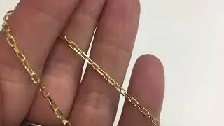 Gold Plated Sterling Silver 3mm Diamond Cut Box Chain