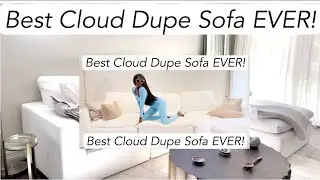 RH Cloud Sofa Dupe | Affordable Home Decor Interior Design Ideas