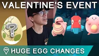 POK&Eacute;MON GO HUGE EGG CHANGES & VALENTINE'S DAY EVENT ADVENTURES