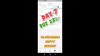 Day-7 of INTRADAY Trading 1lot (Small Qnty) || NIFTY EXPIRY 18JULY2024 || TRADE TURF
