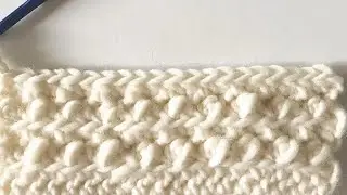 Half Double Crochet Front Two Loop Cluster Stitch