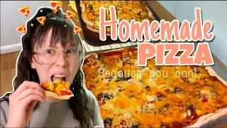 Making Homemade Pizza! / Easy Sheet Pan and Pizza Stone Recipe at home