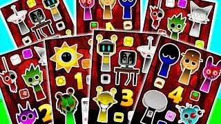 💥Sticker MAGNETIC Book - Sprunki Incredibox | DIY Paper | 😱Horror Edition
