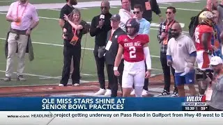 Ole Miss stars shine on Day 2 of 2025 Reese's Senior Bowl Practices