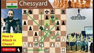 One of the Most Aggressive Chess Games that I have played off-late! Here is How to Attack in Chess!