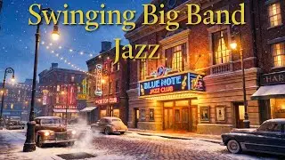 🎺 LIVE Big Band Jazz Swinging Outside a Jazz Club &ndash; Night Lights & Vintage Vibes!