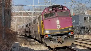 FREEZING Day of Railfanning! Assorted Amtrak & MBTA Trains in Eastern Massachusetts