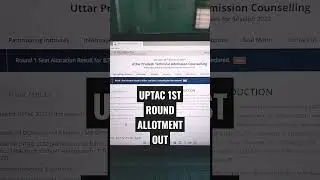 UPTAC 1ST ROUND SEAT ALLOTMENT OUT #top10college #uptac #upseecounselling2022 #aktu #jeemains