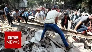 Mexico: Earthquake topples buildings killing nearly 250 - BBC News
