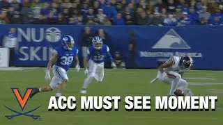 Virginia Dontayvion Wicks Makes A Catch With Help From His Legs | Must See Moment