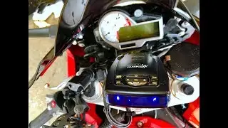 BMW S1000RR RADAR DETECTOR SETUP. MOTORCYCLE RADAR SETUP