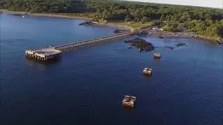 Drone Flight Over Fort Foster