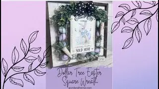 Dollar Tree Easter Egg Wreath