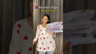 Korean tops haul under Budget💸#youtubeshorts #viralvideo #meeshohaul #meesho #trending #shorts