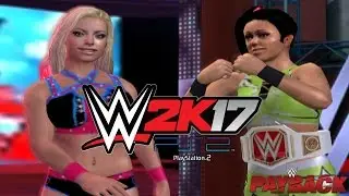 WWE 2K17 PS2: Bayley vs Alexa Bliss - Payback 2017 - RAW Women's Championship