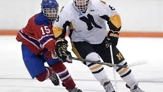 Jack Dugan #8 on the road to States with McQuaid Hockey