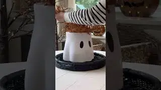 Cute Halloween ghost buckets from Dollar General! #halloweendecor #halloween #dollargeneral