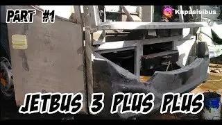 PASANG FACE DEPAN DAN EPOXY DASAR JETBUS 3+ || BUS CHANDRA || KARTIM PART #1