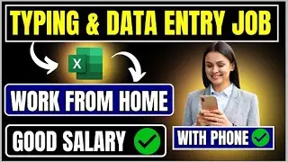 🔴Part time - Typing and Data Entry Job | Work from Home | Part time work | Open for all 🔥