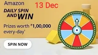 Amazon Daily Spin And Win Quiz Answers Today | 13 December 2021 | Daily QuizTime