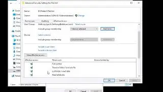 10982 Demo 18 Determining Effective Permissions