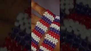 seed bead jewery making Tutorials design # France colour .