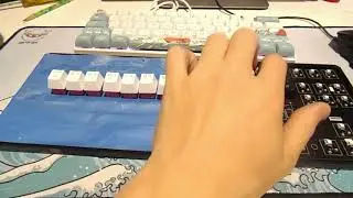 stock akko rose red switches sound test with front tape mod #short