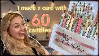 DIY milestone birthday card - it has 60 candles