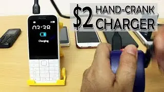 USB-зарядное устройство с ручным приводом для телефонов. Полный обзор!