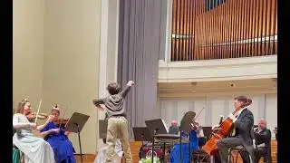 Theo conducts the Strauss Orchestra for the very first time &mdash; invited on stage by Maestro Peter Guth