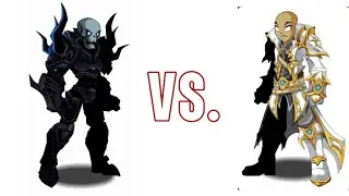 [AQW] (Soloing) 1 minute comparison of Legion DoomKnight and LightCaster.