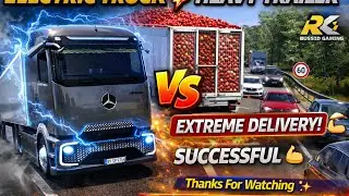 Electric Truck vs Heavy Trailer 💥 | Mercedes Actros MP6 Extreme Delivery | ETS2