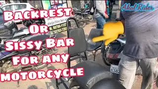 Backrest for Royal Enfield | Most Comfortable Sissy Bar | For Any Motorcycle | Akal Rider