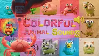 🌈 Colorful Paint Tube Animal Sounds! 🐾🎨 | New Rare Colors & Zoo Noises!