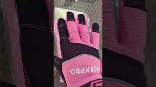 💗Pink work gloves! DIY safer & support NBCF! #shorts #workgloves #safetygloves #ppe #handprotection