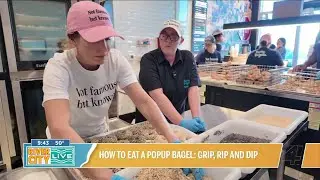 Eden gets  to work on National Bagel Day with Pop Up Bagels