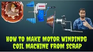 How to made coil winding machine from scrap / winding coil maker 1 hp
