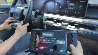 Kia EV9 front drive unit sound diagnosis using Steelman Chassis Ear System.
